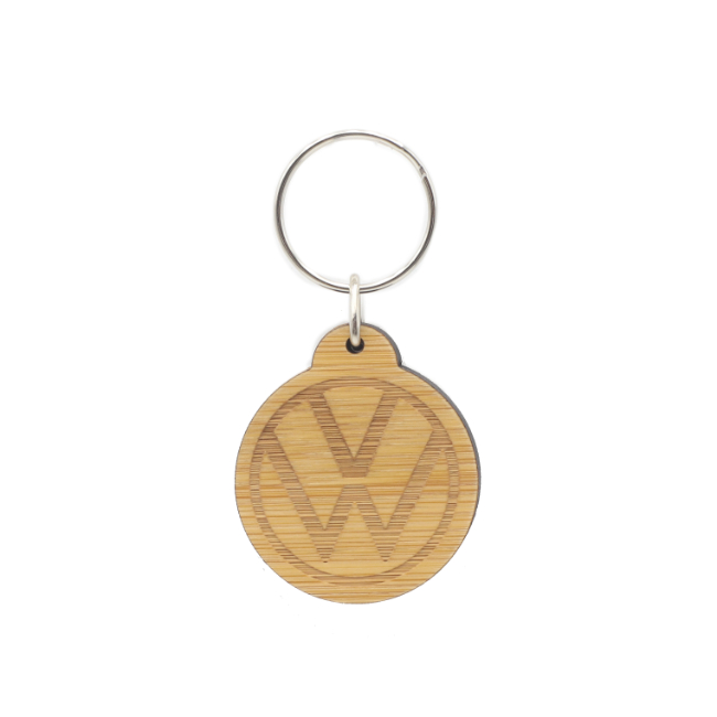 VW Bamboo Keychain