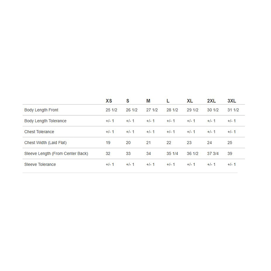 size chart image