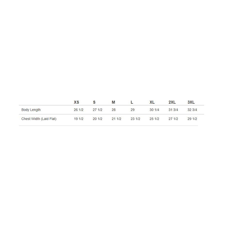 size chart image