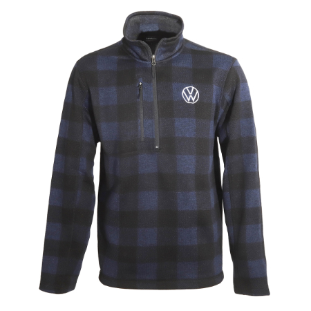 Plaid Quarter Zip Fleece product image