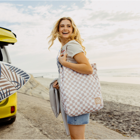Checkered Tote Bag