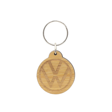 VW Bamboo Keychain product image