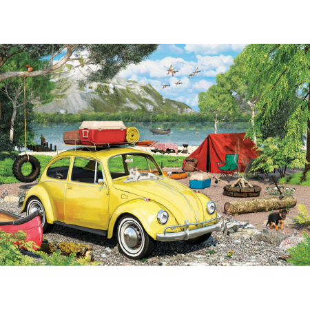 VW Beetle Camping Tin product image