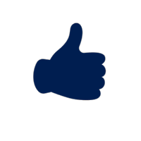 Thumb icon for added to cart value